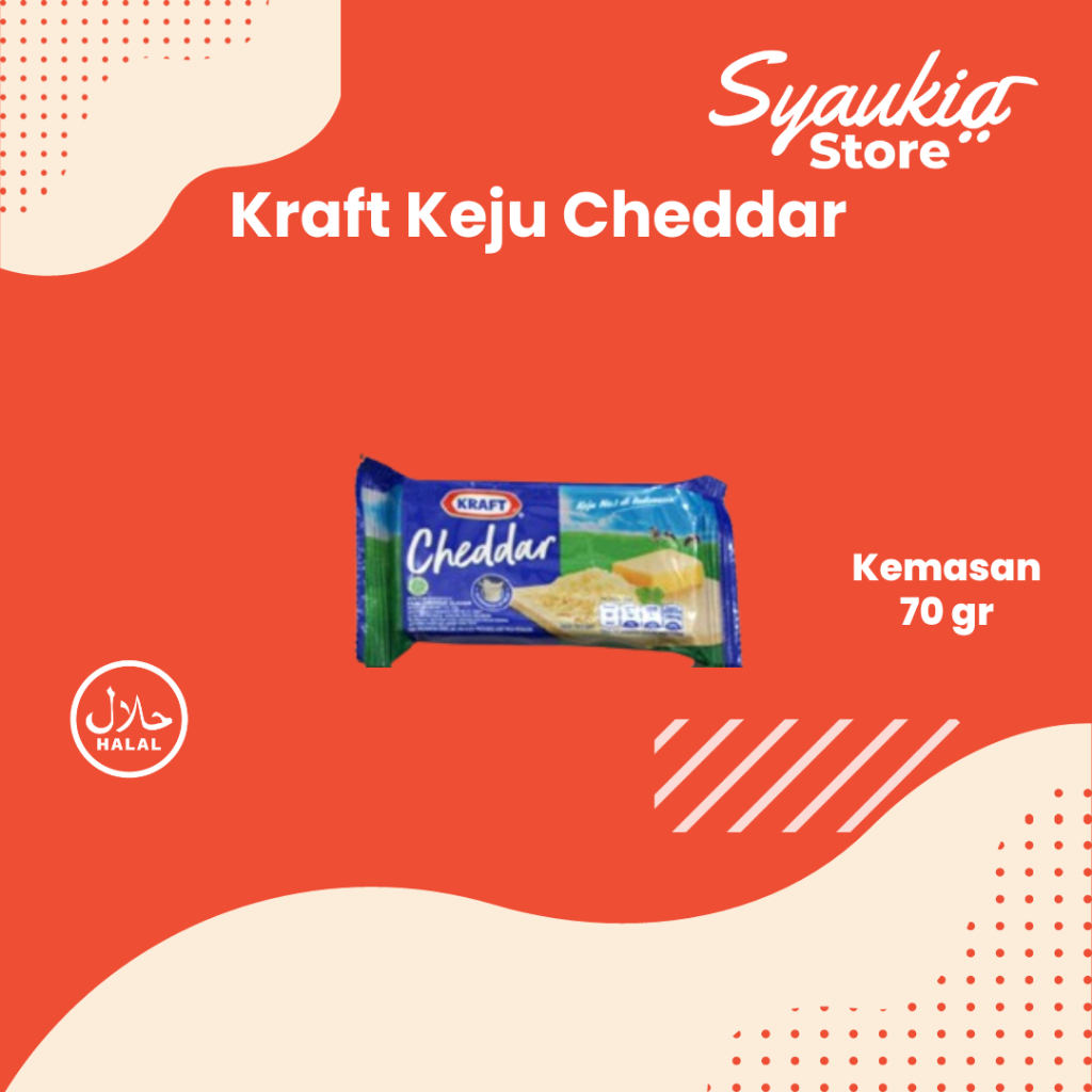 

Kraft Keju Cheddar Single 70 Gr