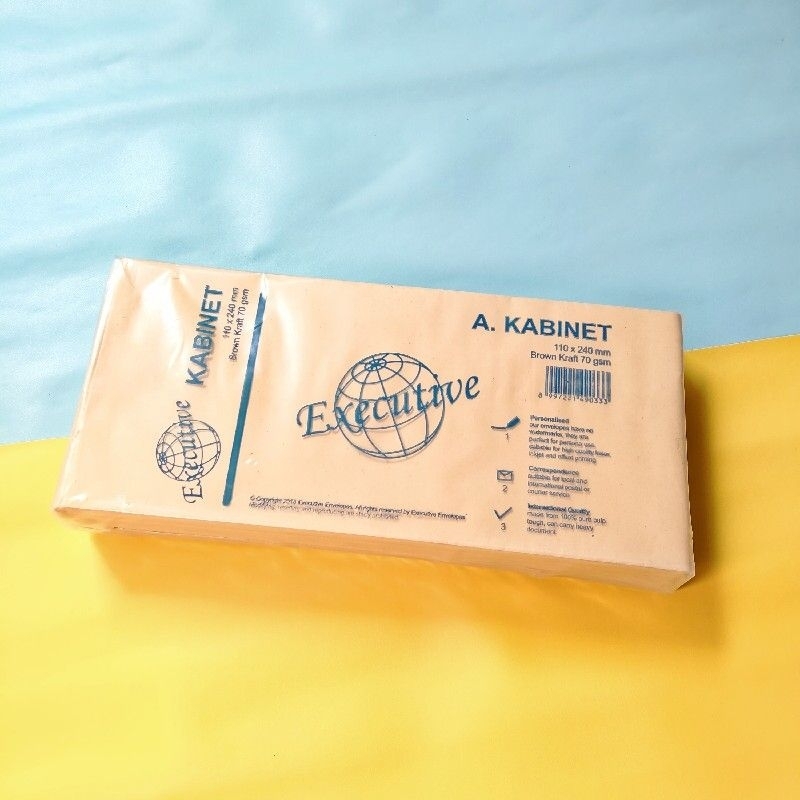 

Amplop Paket Coklat Executive A. Kabinet 110 x 240 mm 100 lembar