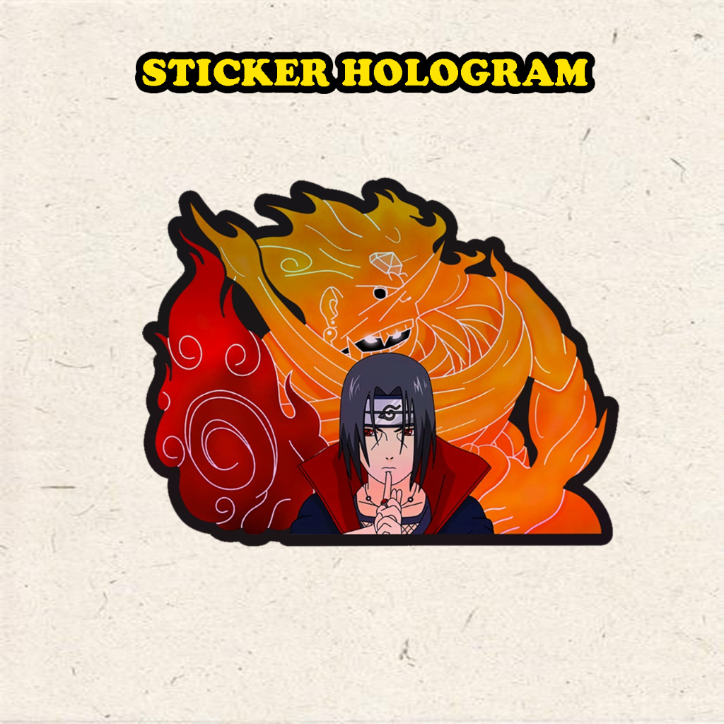 

Stiker Hologram Itachi ukuran 8 cm