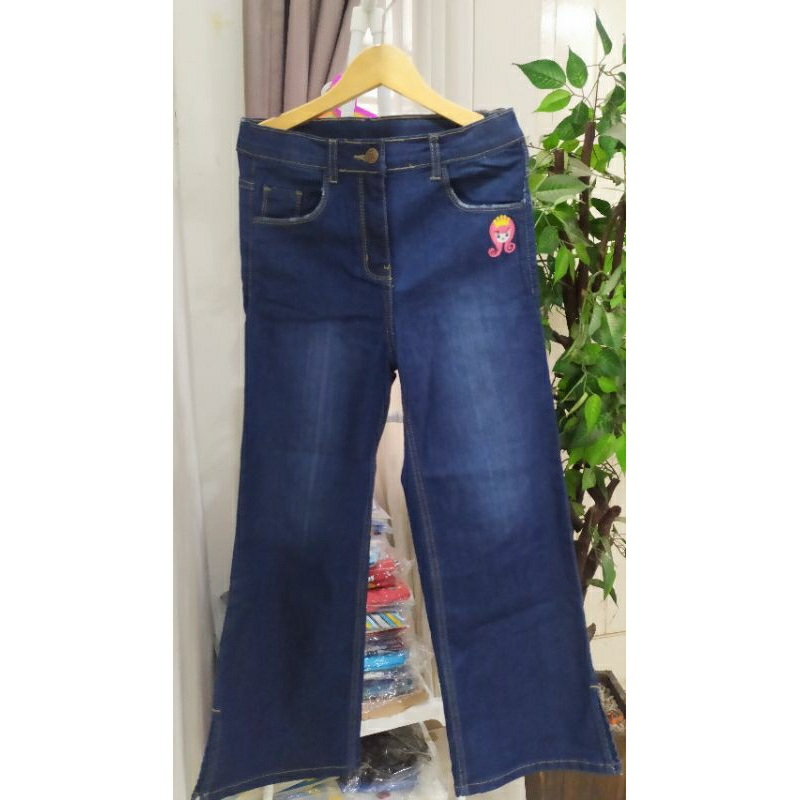 Rodeo Girl Original Celana Jeans Cutbray Strect Anak Perempuan Size 12 Tahun