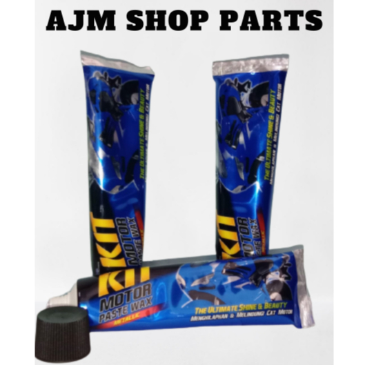 KIT MOTOR PASTE WAX METALIC PENGKILAP PELINDUNG CAT BIRU 60 GR
