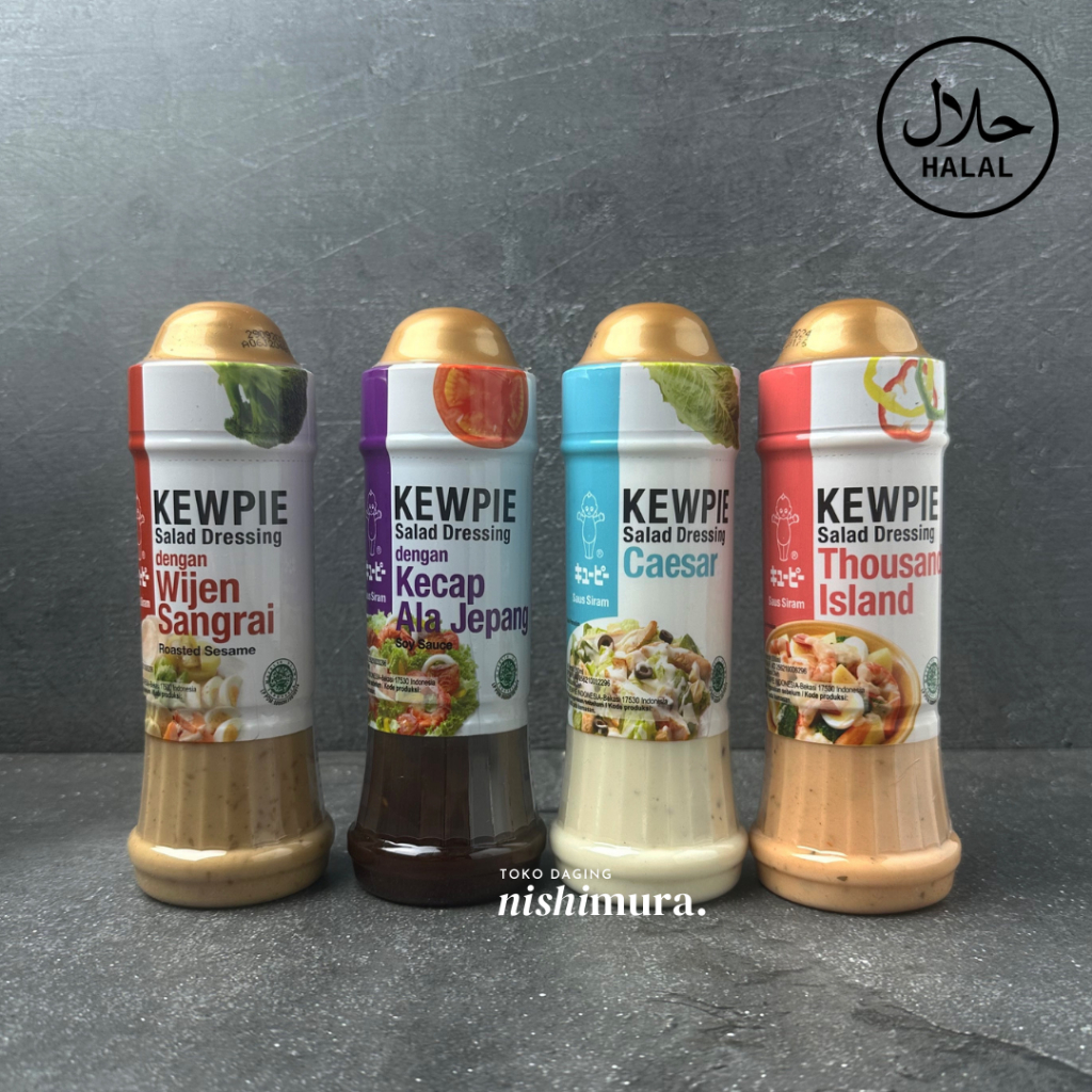 

Salad Dressing Kewpie - Caesar / Thousand Island / Wijen Sangrai / Kecap Ala Jepang - 200ml Saus Jepang Halal