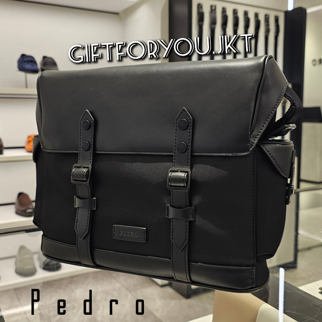 Tas Pria Pedro Casual Jones Nylon Messenger Bag Man Selempang Original Tas Kerja