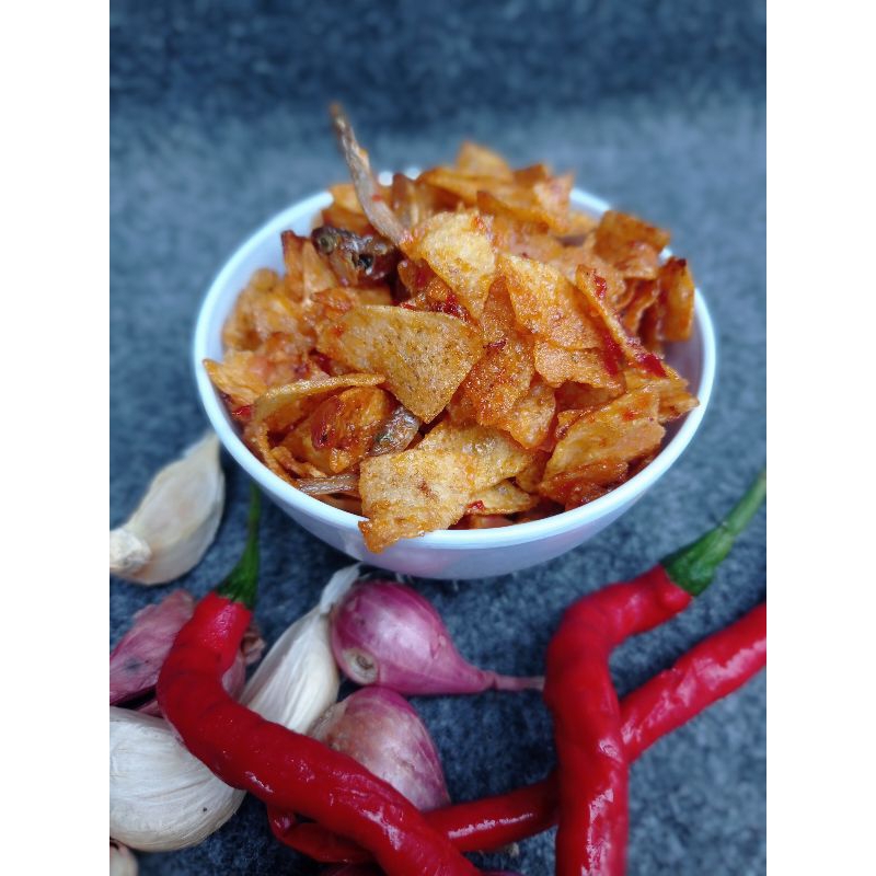

Kering Kentang gurih pedas manis campuran teri 250 gram
