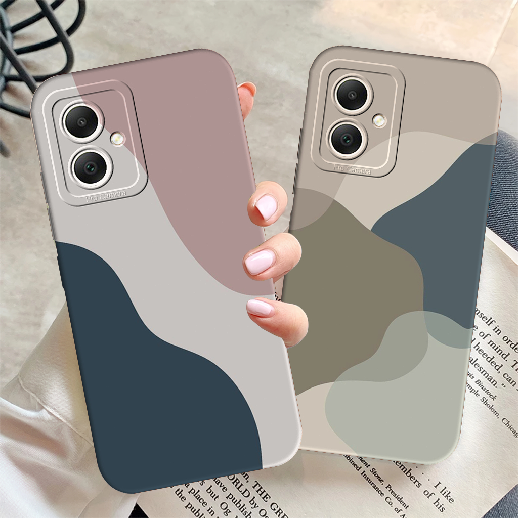 Sillikon Samsung A05 Motif Gelombang Case Pelindung Camera Terbaru 2023