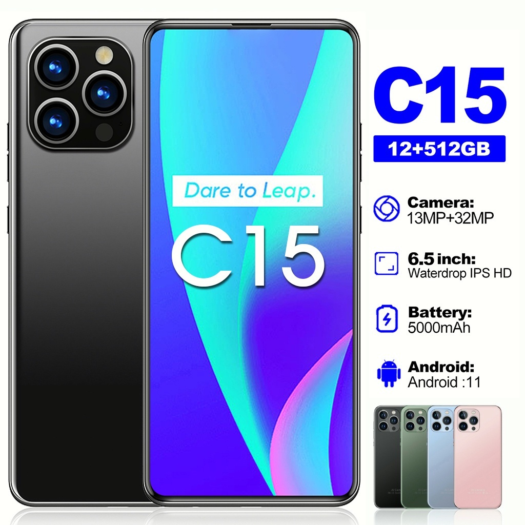 Realmi C15 8/256GB Layar 6.5inch 13+32MP FHD Kamera Bagus Internet Smartphone 5G WIFI Android 4G LTE