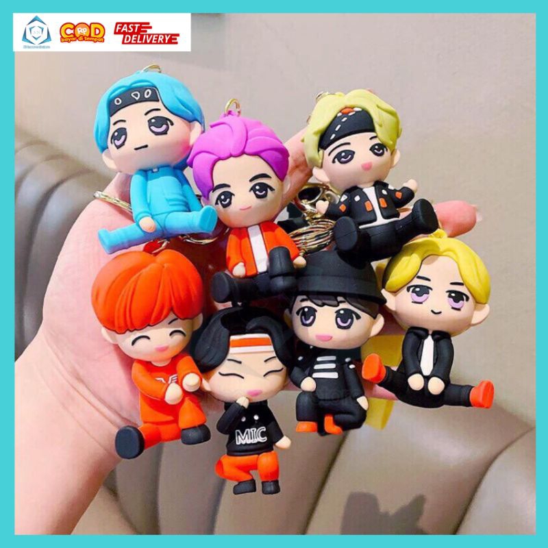 GANTUNGAN KUNCI BTS / FIGURAN BTS / GANTUNGAN KUNCI MOTOR / MOBIL / GANTUNGAN KUNCI BOY BAND KOREA /