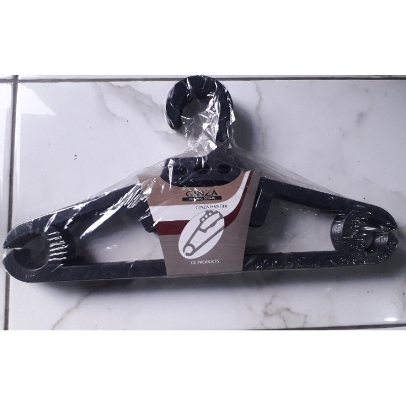 HANGER BAJU PLASTIK TEBAL/GANTUNGAN BAJU PLASTIK TEBAL (ISI 12 PCS)