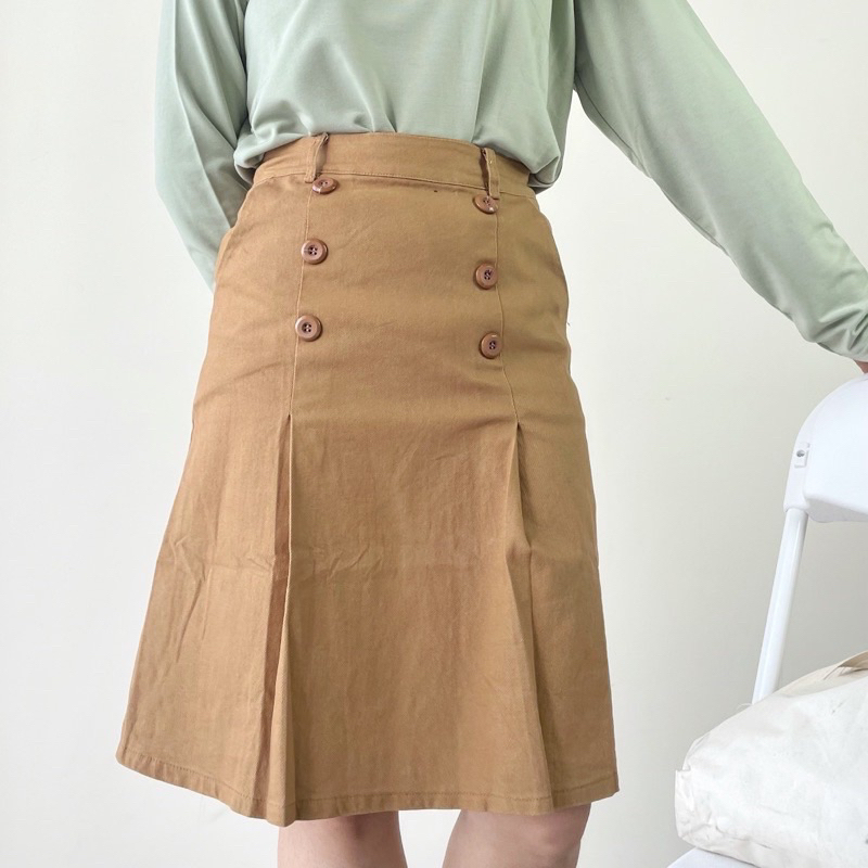 Jade Skirt | Rok Model Kancing Korea