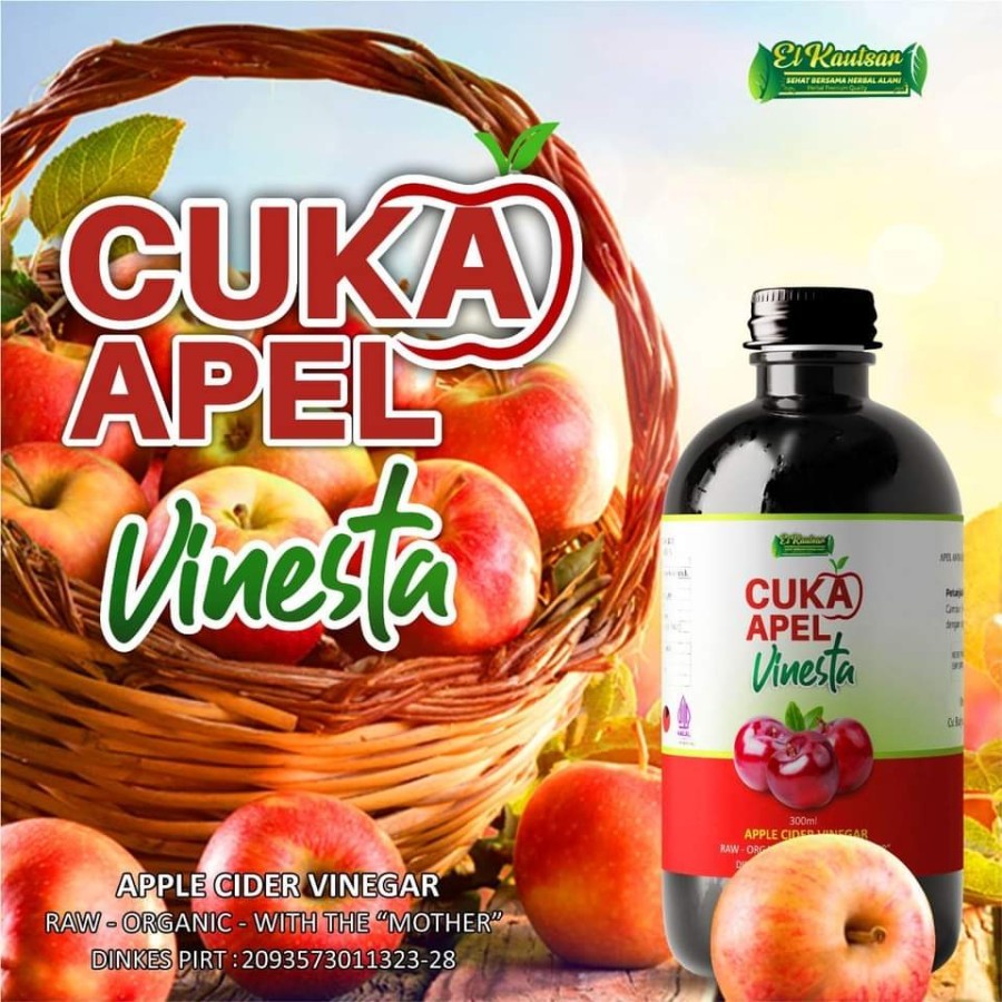 

Cuka Apel Vinesta 300ml / Cuka Apel Murni