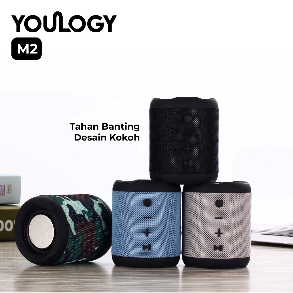 Speaker Bluetooth IPX6 High bass TWS Mode Tahan Banting YouLogy M2