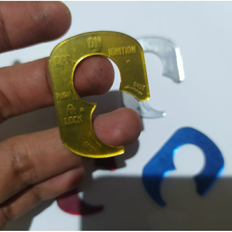 Emblem Kunci Akrilik Motor Supra X 125/Emblem Akrilik Kunci SupraX 125