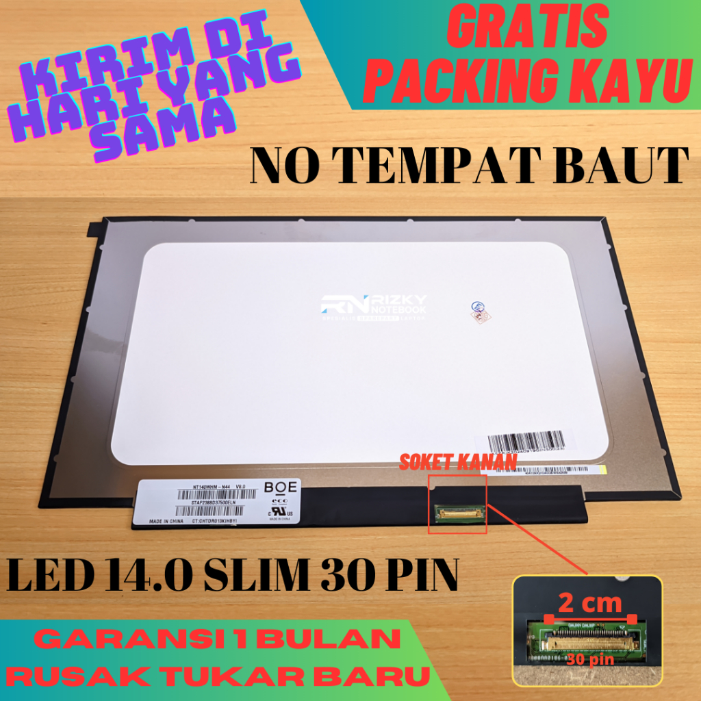 LCD LED LAPTOP HP 14S-DK0024AU 14S-DK0005AU 14S-CF0062TU 14.0 SMALL HD