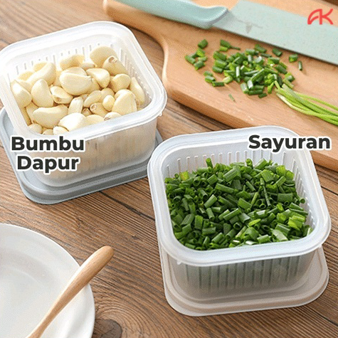 Terbaruϟday ANK KOTAK FRESH BOX SARINGAN SAYURAN / TEMPAT TIRISAN PENGERING SAYURAN DAN BUAH MULTIFU