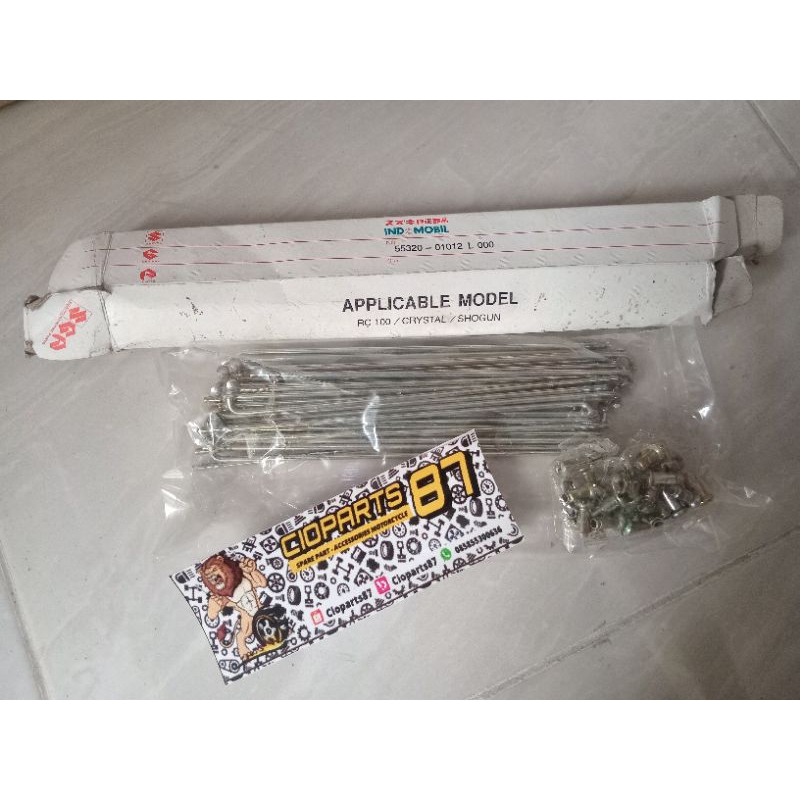 Ruji jari2 velg suzuki crystal rc shogun original nos