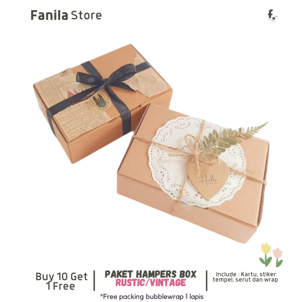 

[VINTAGE] BOX HAMPERS/KOTAK HADIAH ULANG TAHUN/BOX HADIAH/HAMPERS WEDDING/HAMPERS NATAL/HAMPERS BIRTHDAY/HAMPERS TAHUN BARU/HAMPERS IDUL FITRI