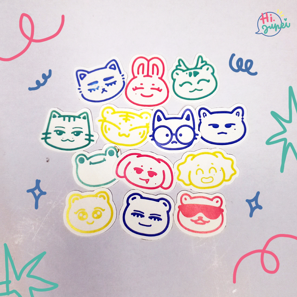 

small sticker 17 animal sebong