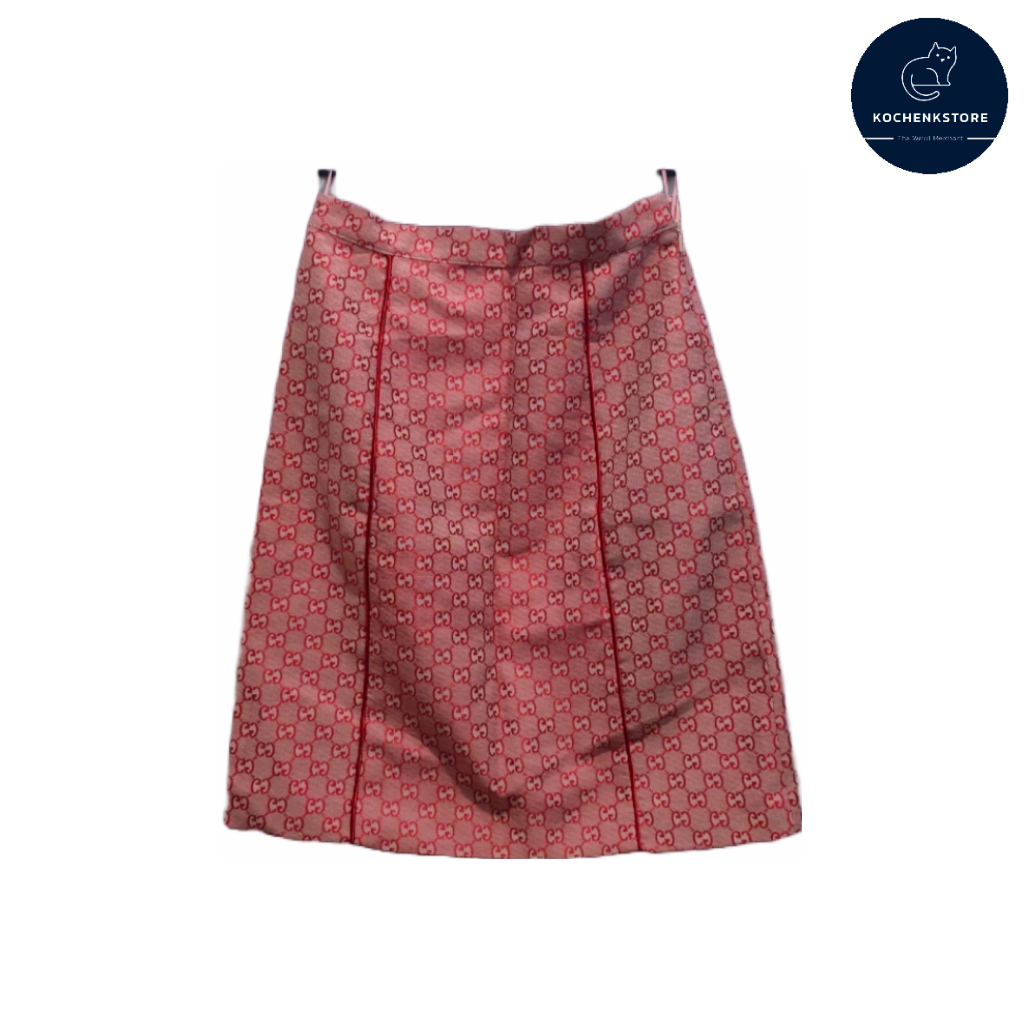 Rok Wanita Gucci Original Preloved - Pink