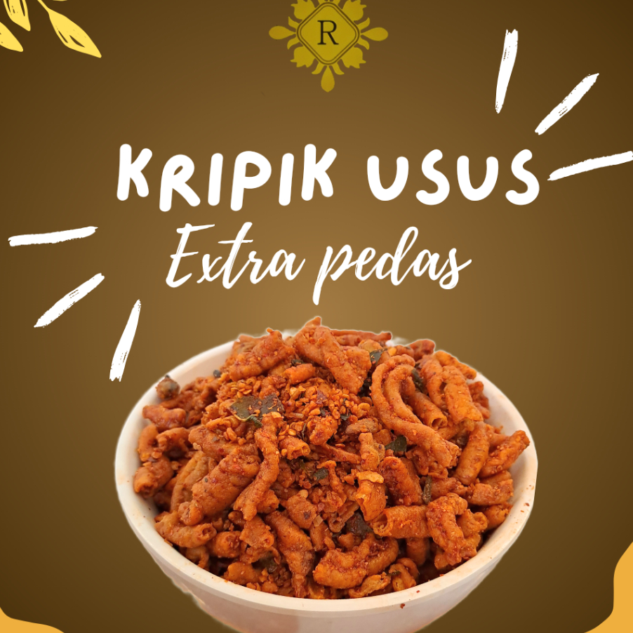 

CVNR8370 READY STOK Kripik Usus Ayam Gokil Extra Pedas Daun jeruk 1 kg