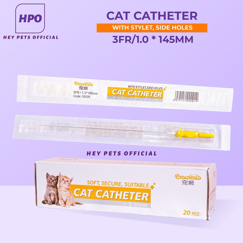 KATETER URINE KUCING (CAT CATHETER) (3FR) (WITH STYLET)(CLOSE END)