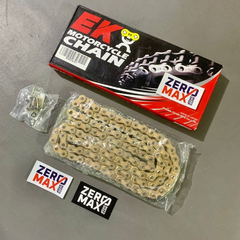 Rantai EK CHAIN JAPAN SRO O-Ring ORing O Ring 420 420-110L 420-110 Gold Original