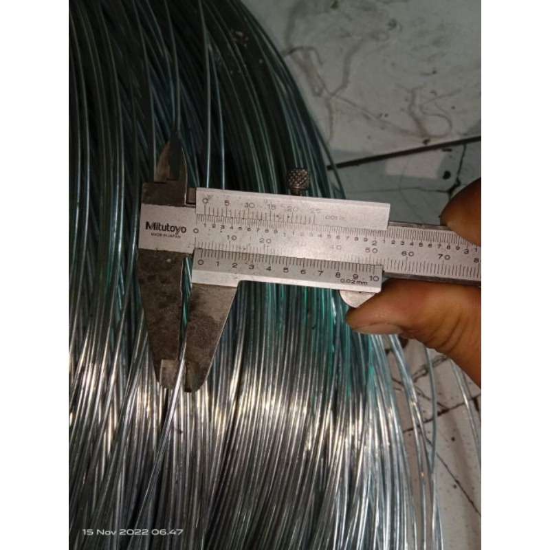 kawat harmonika galvanis 2.1mm 5.5cm 2x15m