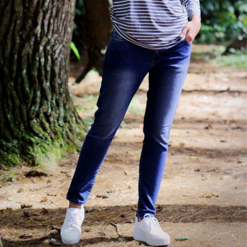 Rashan - CELANA Deanstey JEANS PENSIL WANITA Original DENIM CEWEK BIG SIZE