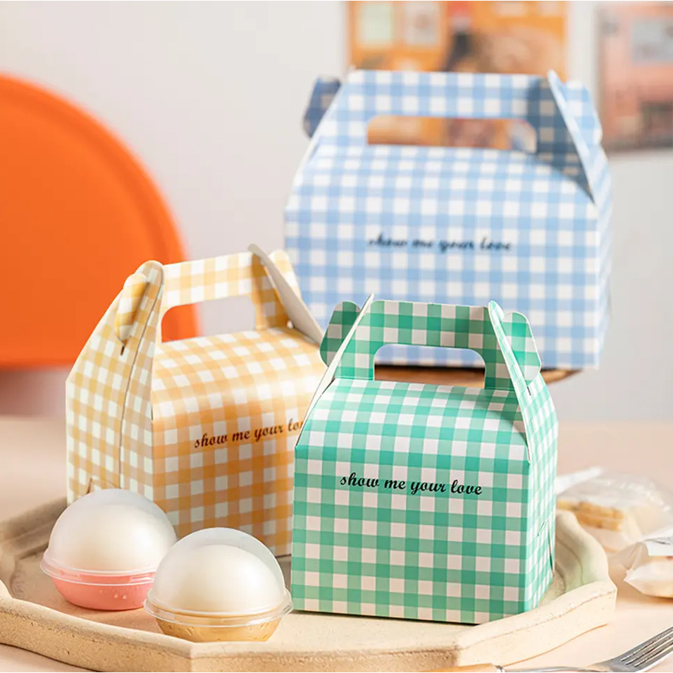 

Gable Box Cupcake Kotak Kue tenteng Motif Handle Box Cupcake I BH10 - BH11