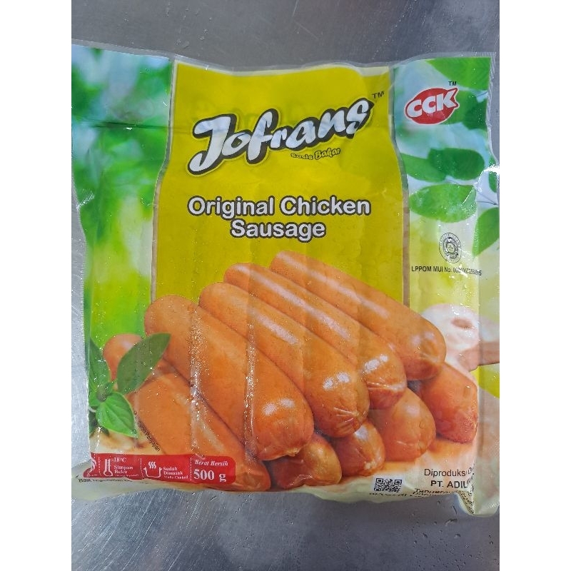 jofrans sosis bakar original chicken sausage 500g