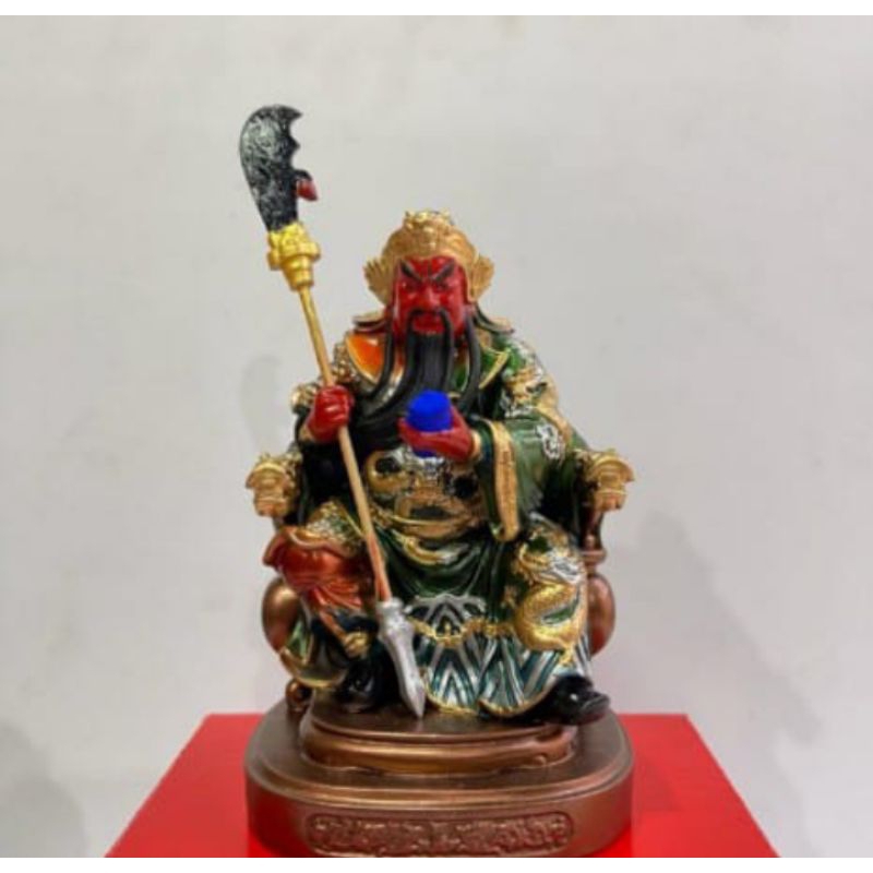 patung mini dewa kwan kong/ guan yu / 4 inch