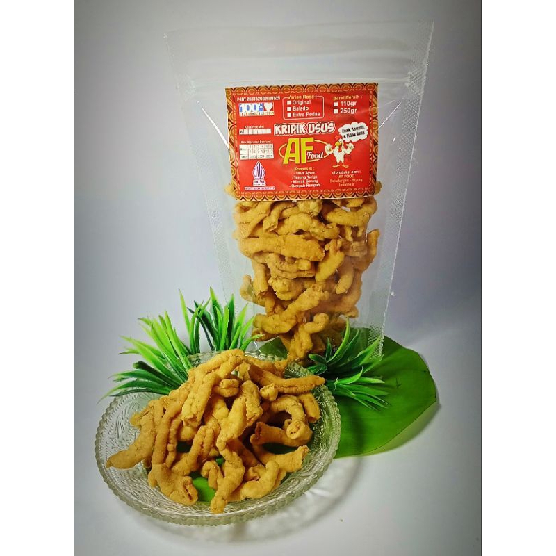 

Keripik usus kemasan 110gram / Kriripik usus ayam / Kripik usus pedas/Keripik usus daun jeruk/Keripik usus /Keripik usus terenak/Keripik usus gurih /Keripik usus ayam enak /kripik usus /Kripik usus pedas/Kripik usus daun jeruk