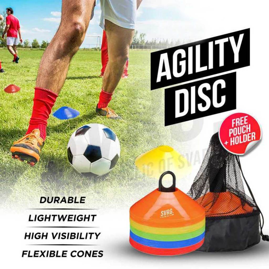 Cone Mangkok Olahraga 1 Set Cone Sepak Bola Agility Kon Mangkuk Futsal SP1