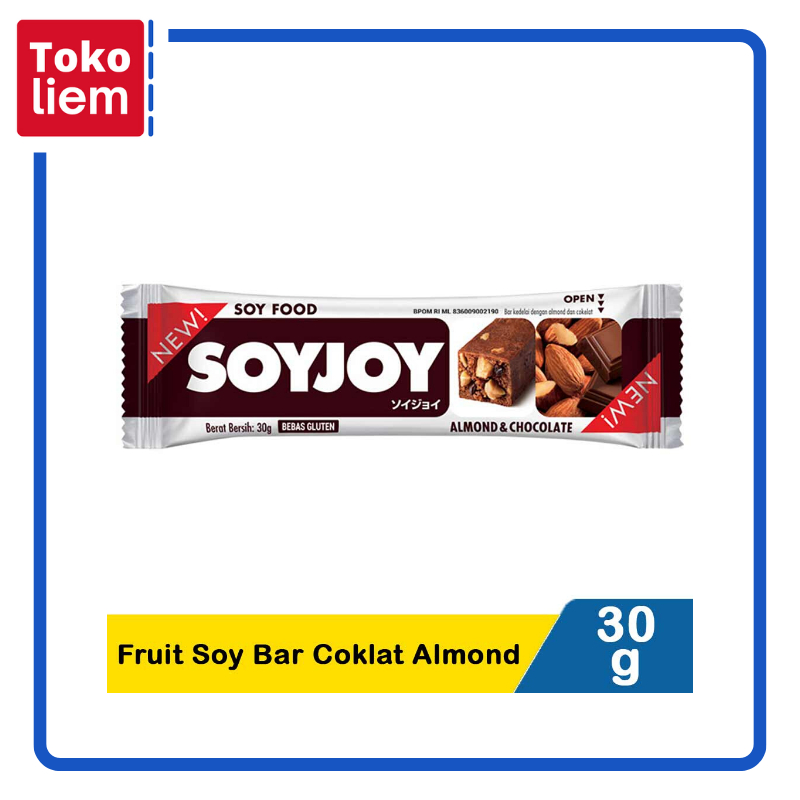 

Soyjoy Fruit Soy Bar Coklat Almond 30G