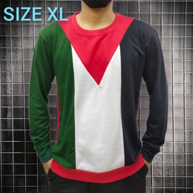 KAOS PRIA ( PALESTINA ) BAJU DISTRO PRIA LENGAN PANJANG MODEL TERBARU