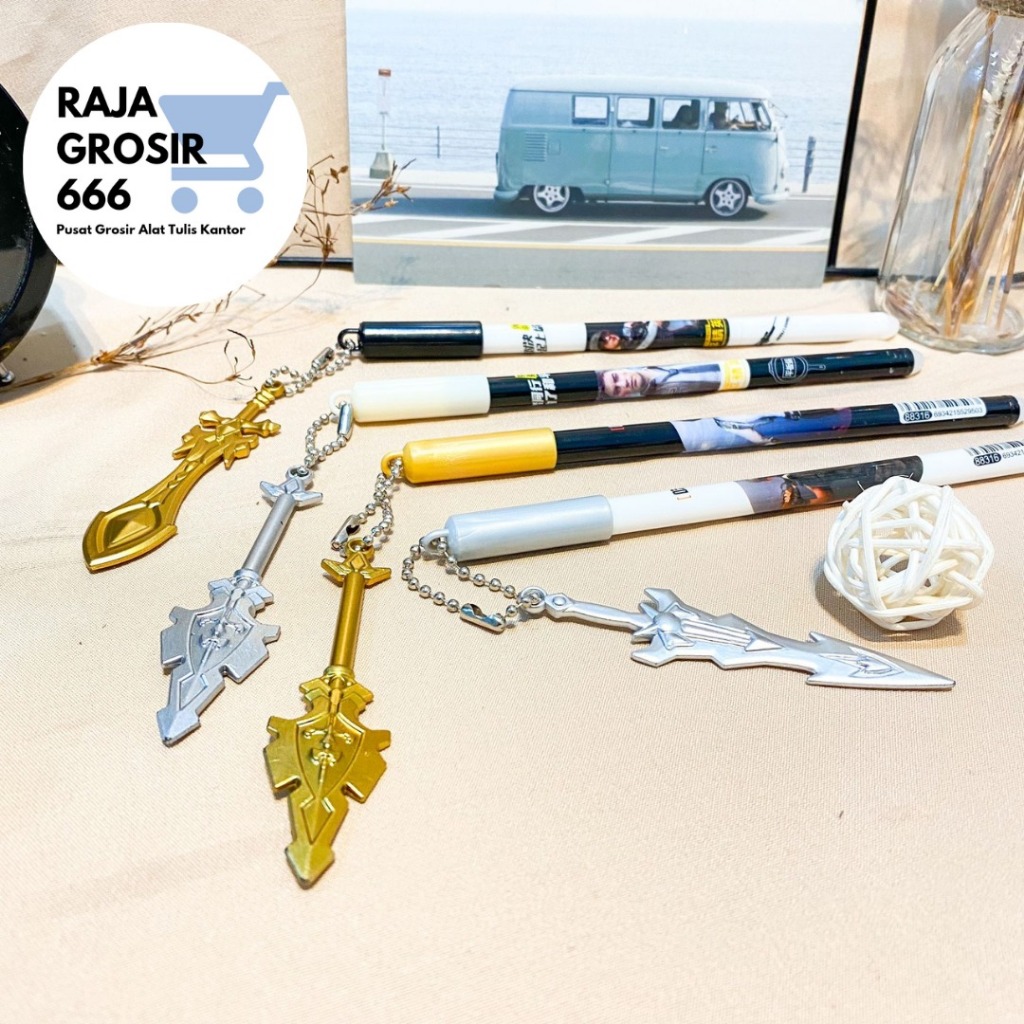 

PULPEN GANTUNGAN PEDANG GAME PEACE PG-1037 ALAT TULIS SEKOLAH AESTHETIC KOREA COD LUCU TERMURAH