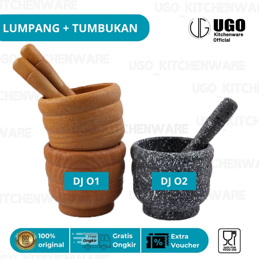 UGO Ulekan Plastik | Cobek Tumbukan Bumbu | Lumpang Obat | Cobek Tumbukan Rujak Bebek | Cobek Aesthe