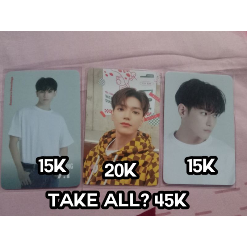 PC PHOTOCARD OFFICIAL TAEYONG NCT 127 PIZZA SEASON GREETINGS 2022 WITH BENE MURAH