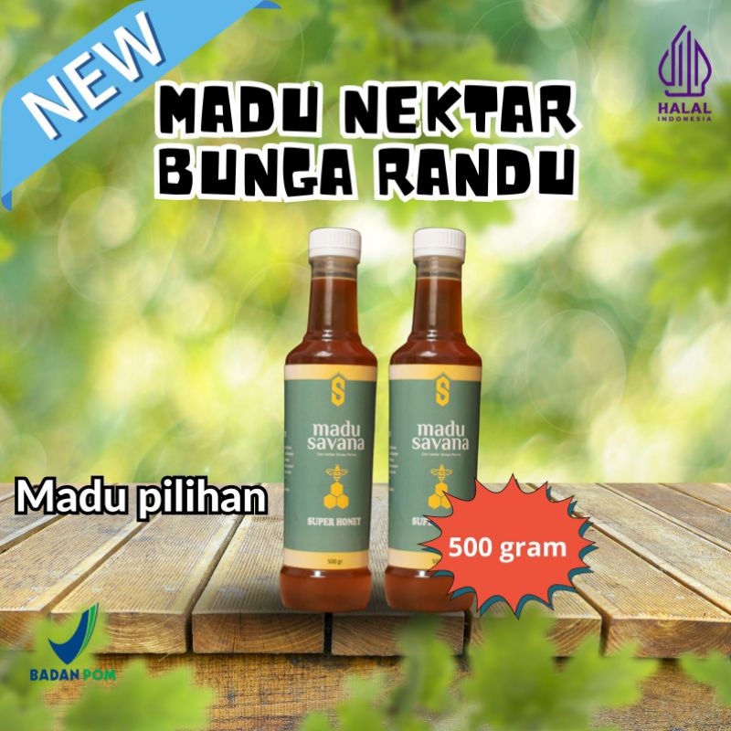 

madu nektar bunga randu 100% sudah uji lab