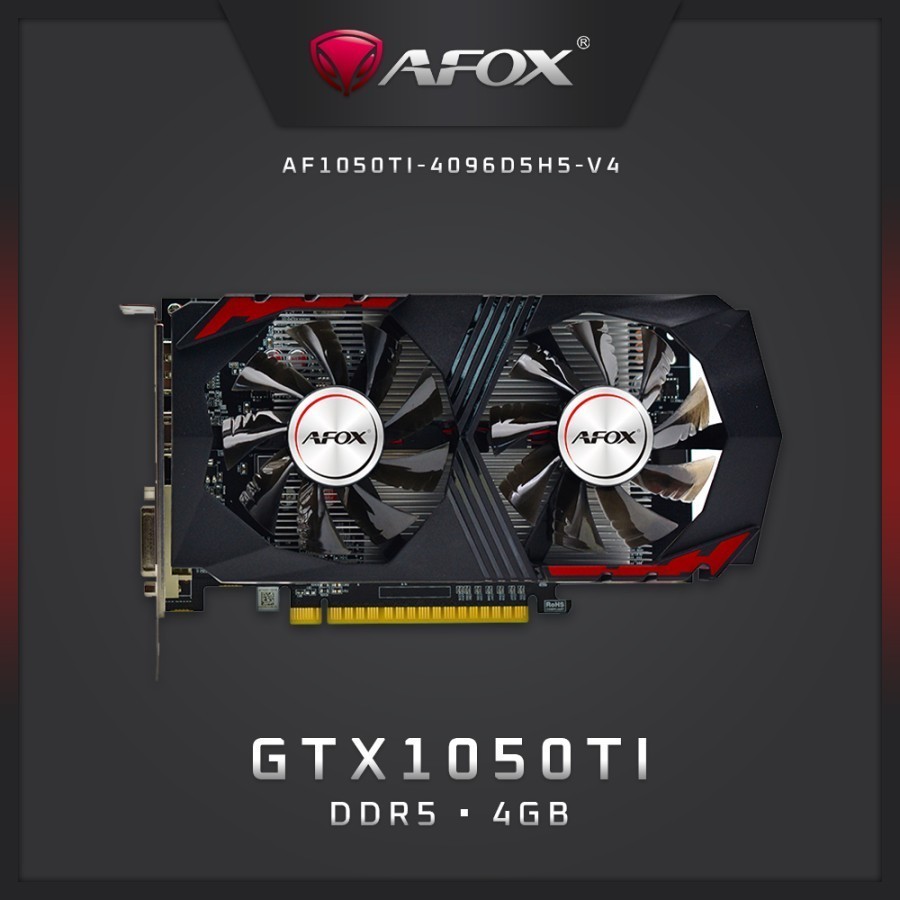VGA Card Afox Geforce GTX1050TI GDDR5 4GB