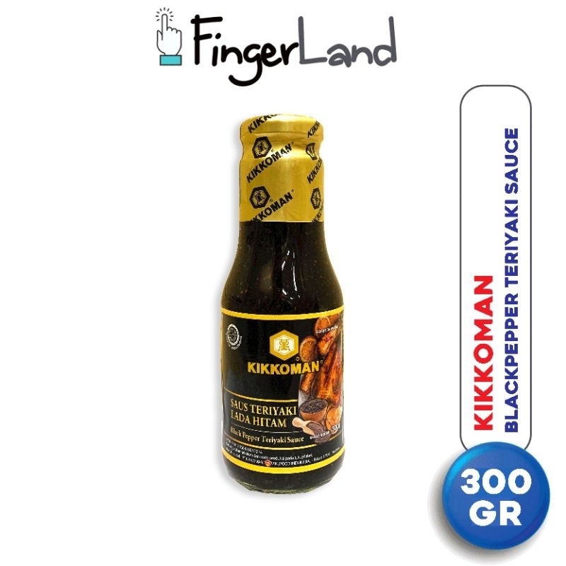 

KIKKOMAN Black Pepper Teriyaki Sauce 300 gram Saus Teriyaki Lada Hitam