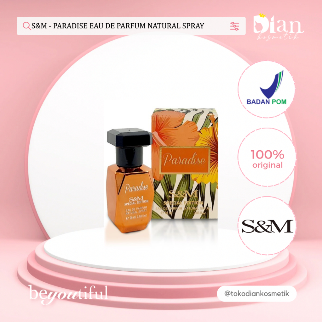 S&M - (PARADISE) EAU DE PARFUM NATURAL SPRAY