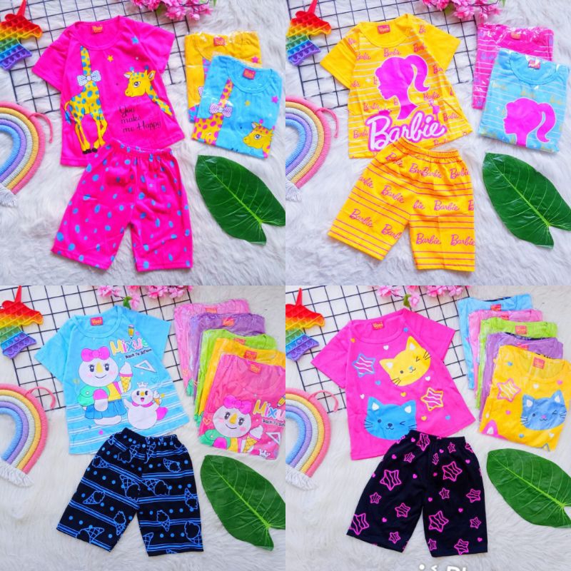 Setelan pendek the vory Size 468 (2-3th) @24000 ×3pcs 
Size 10-14 (4-5th) @26000 ×3pcs
Size 16-20 (6