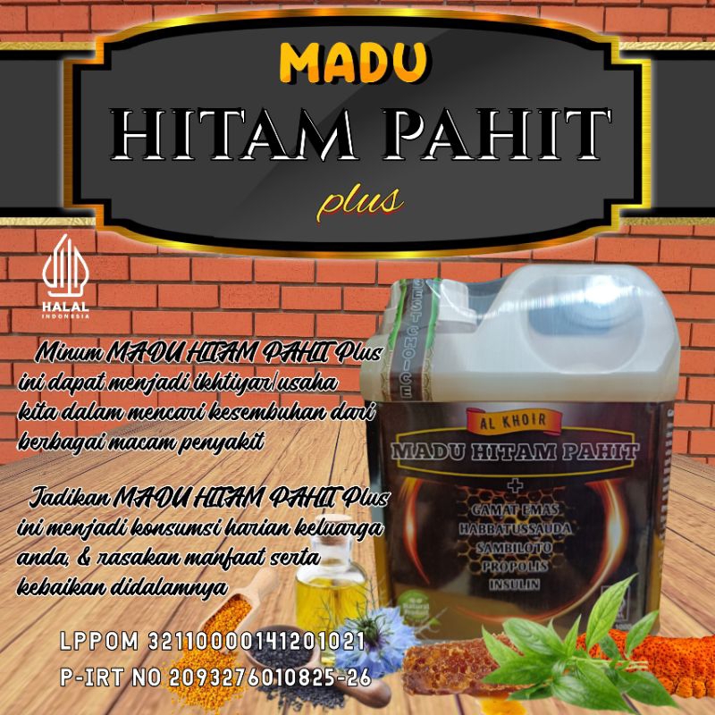 

MADU HITAM PAHIT PLUS TERMURAH 500GR-1000GR