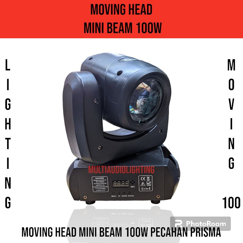 Lampu Panggung Mini Beam 100W Moving Head Led