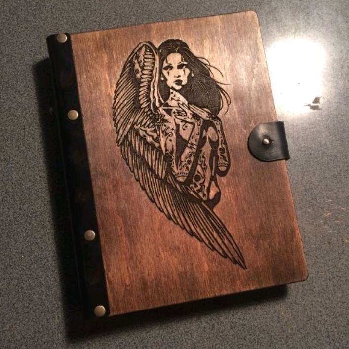 

notebook kayu custom - traveler's notebook journal - binder agenda kayu - binder kayu - diary kayu custom