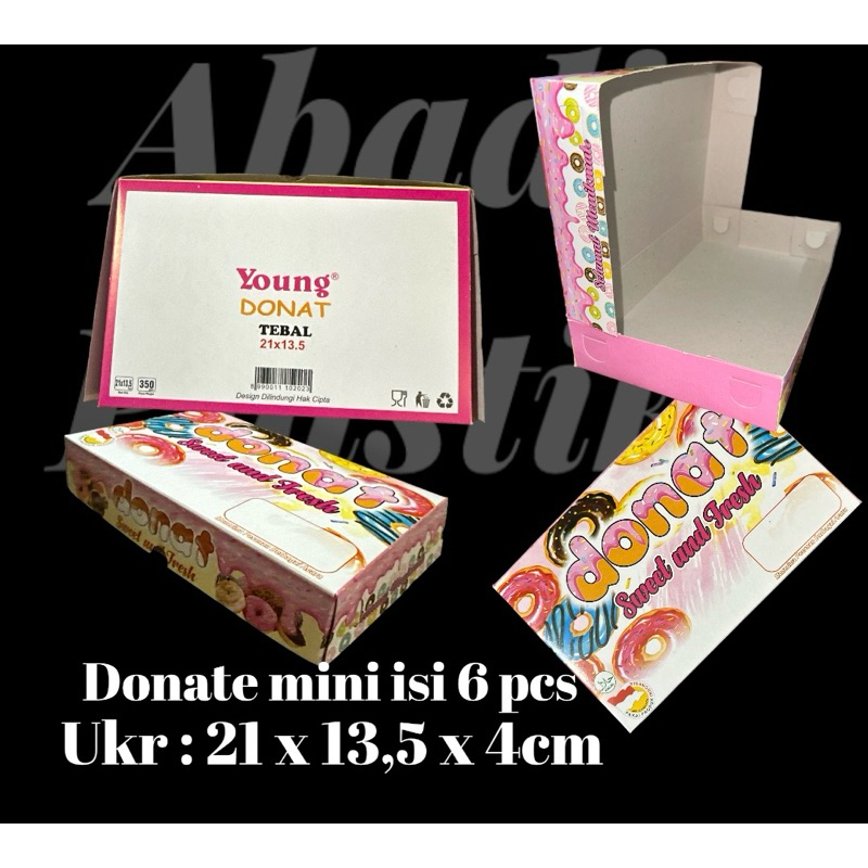 

DUS DONAT MINI ISI 6 PCS/BOX DONAT/DUS DONAT MOTIF - MIN ORDER 10PCS