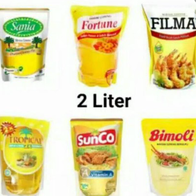

➯✽✷ MINYAK GORENG 2 LITER MERK RANDOM