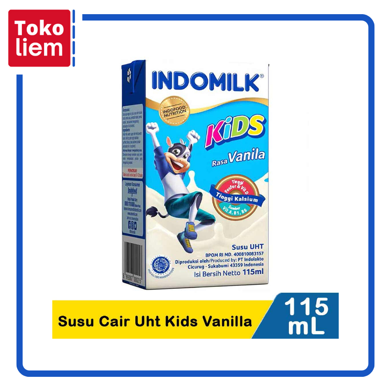 

Indomilk Susu Cair Uht Kids Vanilla 115Ml