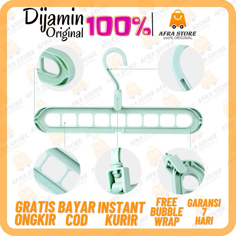 Gantungan Baju Magic / Gantungan 9 in 1 Hanger Magic / Magic Hanger Instant
