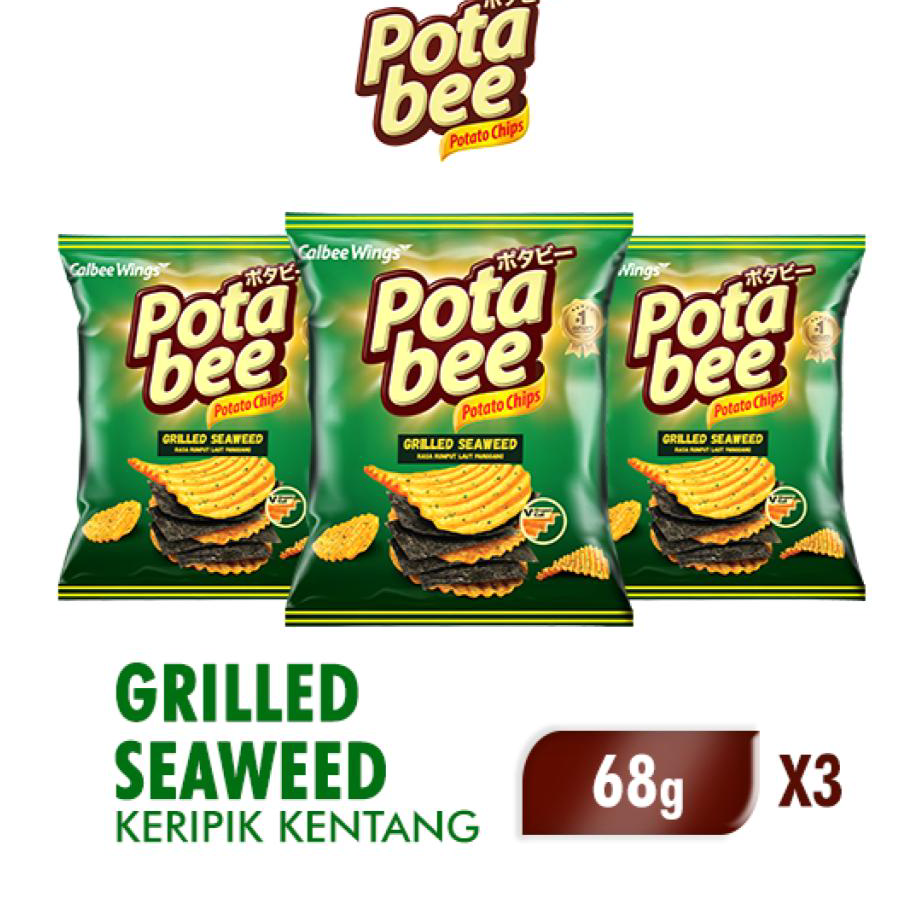 

Pasti Murah Potabee Regular Grilled Seaweed 68gr x3
